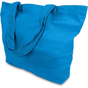 image:imageTOPDesign 1  3  6  12  24 Pack Super Strong Large 12oz Cotton Canvas Tote Bag Reusable Grocery Shopping Cloth Bag Fashionable TwoTone Tote for Crafts DIY Your Creative Designs Pack of 1Ocean Blue