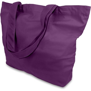 image:imageTOPDesign 1  3  6  12  24 Pack Super Strong Large 12oz Cotton Canvas Tote Bag Reusable Grocery Shopping Cloth Bag Fashionable TwoTone Tote for Crafts DIY Your Creative Designs Pack of 1Purple