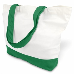 image:imageTOPDesign 1  3  6  12  24 Pack Super Strong Large 12oz Cotton Canvas Tote Bag Reusable Grocery Shopping Cloth Bag Fashionable TwoTone Tote for Crafts DIY Your Creative Designs Pack of 1GreenWhite