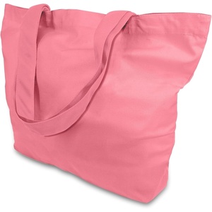 image:imageTOPDesign 1  3  6  12  24 Pack Super Strong Large 12oz Cotton Canvas Tote Bag Reusable Grocery Shopping Cloth Bag Fashionable TwoTone Tote for Crafts DIY Your Creative Designs Pack of 1Rose Pink