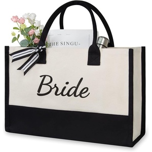 image:imageTOPDesign Canvas Tote Bag Bridal Shower Gifts for Bride Wedding Bachelorette Bride Gifts Shoulder BagBride