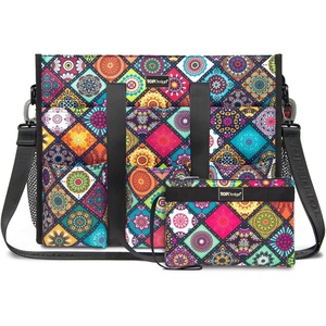 image:imageTOPDesign Utility Water Resistant Tote Bag with 22 Pockets Top Zipper Closure amp Thick Bottom Support for Working WomenYoga
